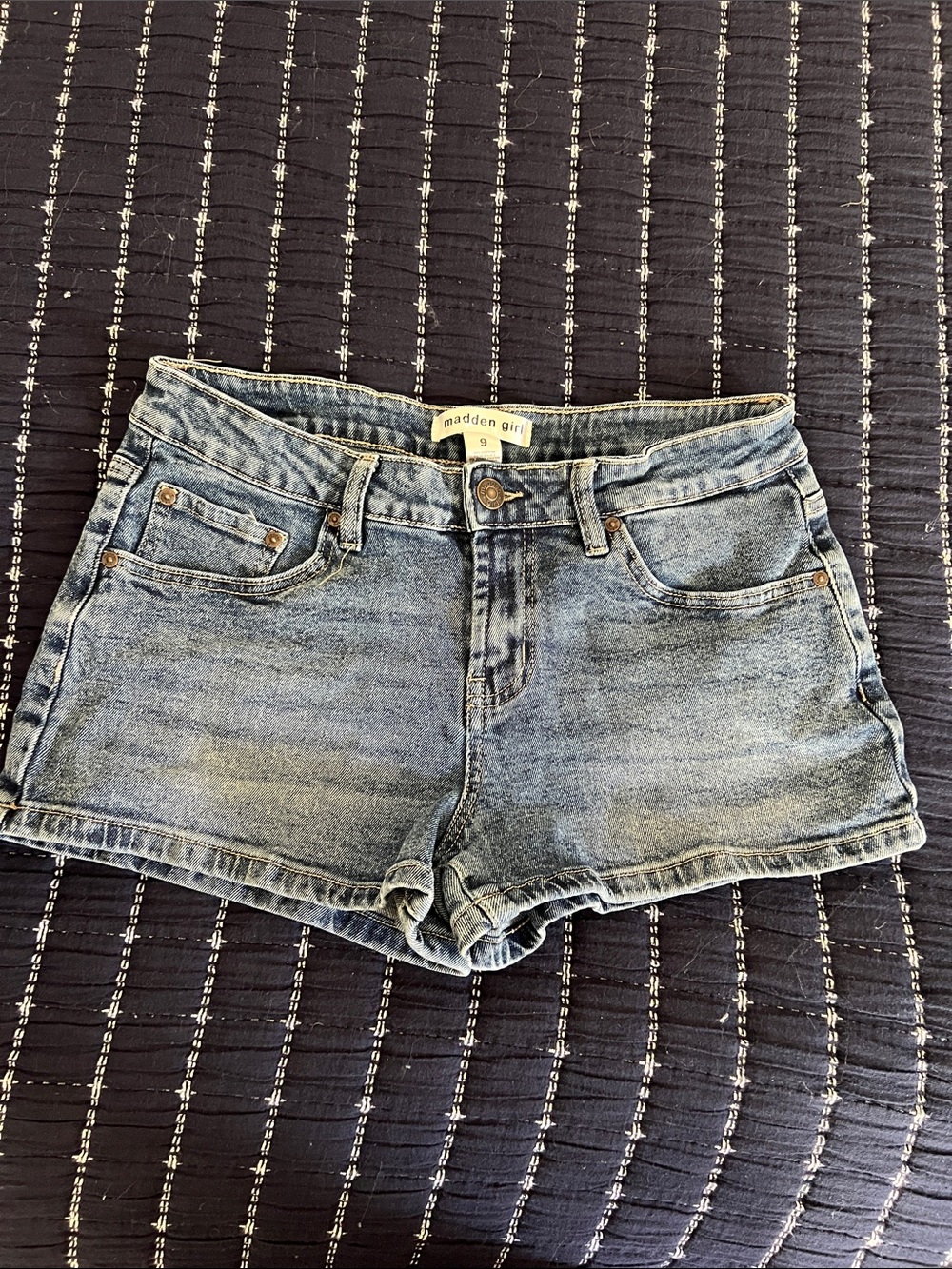 Madden Girl Light Blue Denim Jean Shorts